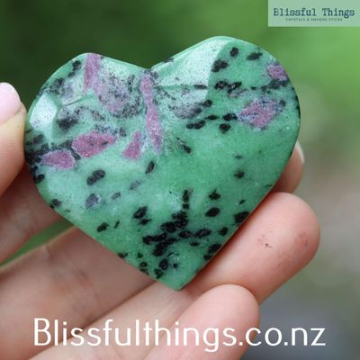 Ruby Zoisite Heart