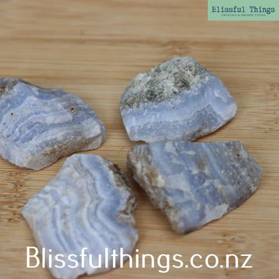 Blue Lace Agate Raw lot 90grams
