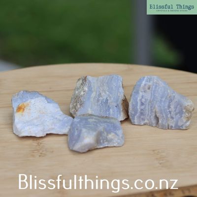 Blue Lace Agate Raw lot 90grams