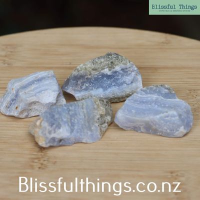 Blue Lace Agate Raw lot 90grams
