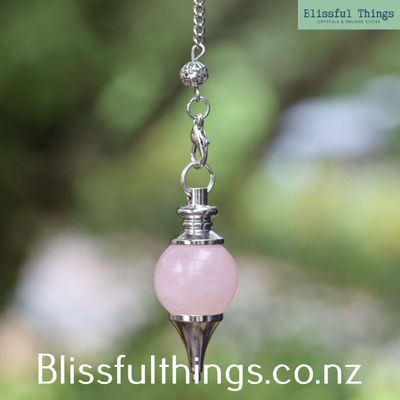 Rose Quartz Sphere Pendulum