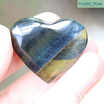 Blue Tigers eye Heart