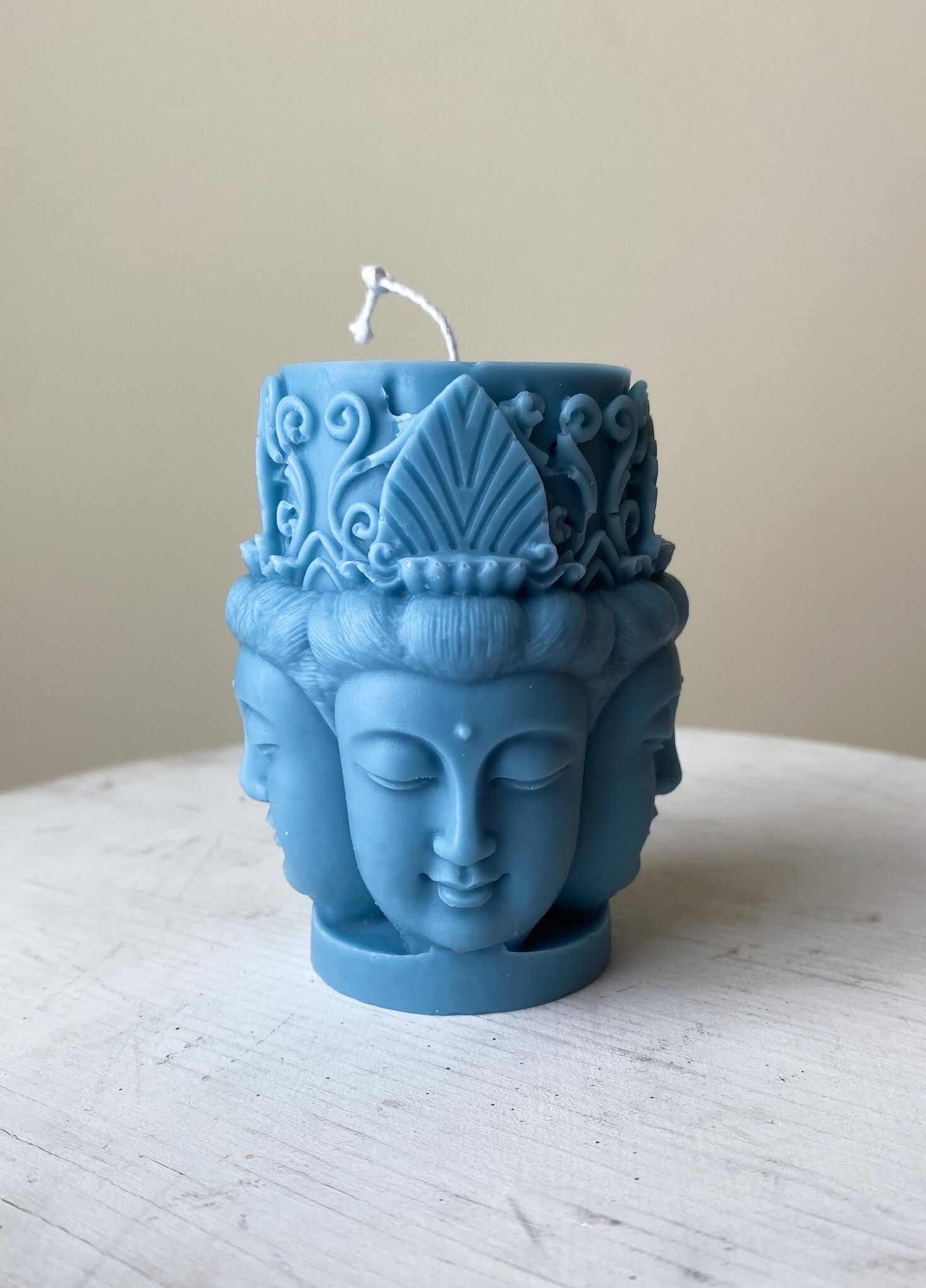 Four-faced Buddha ~ stone blue