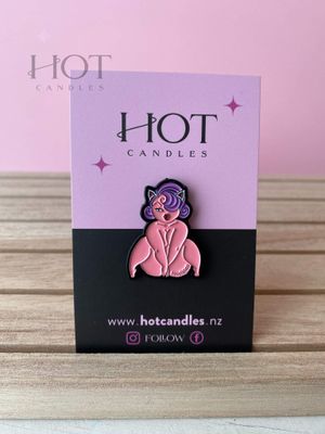 Sexy Kitty Enamel Lapel Pin