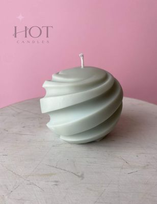 Large Swirl Candle ~ Cloud