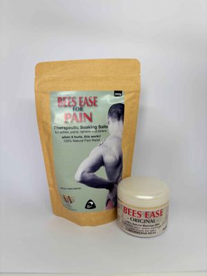 Bees Ease Soaking Salts &amp; Massage Wax Duo