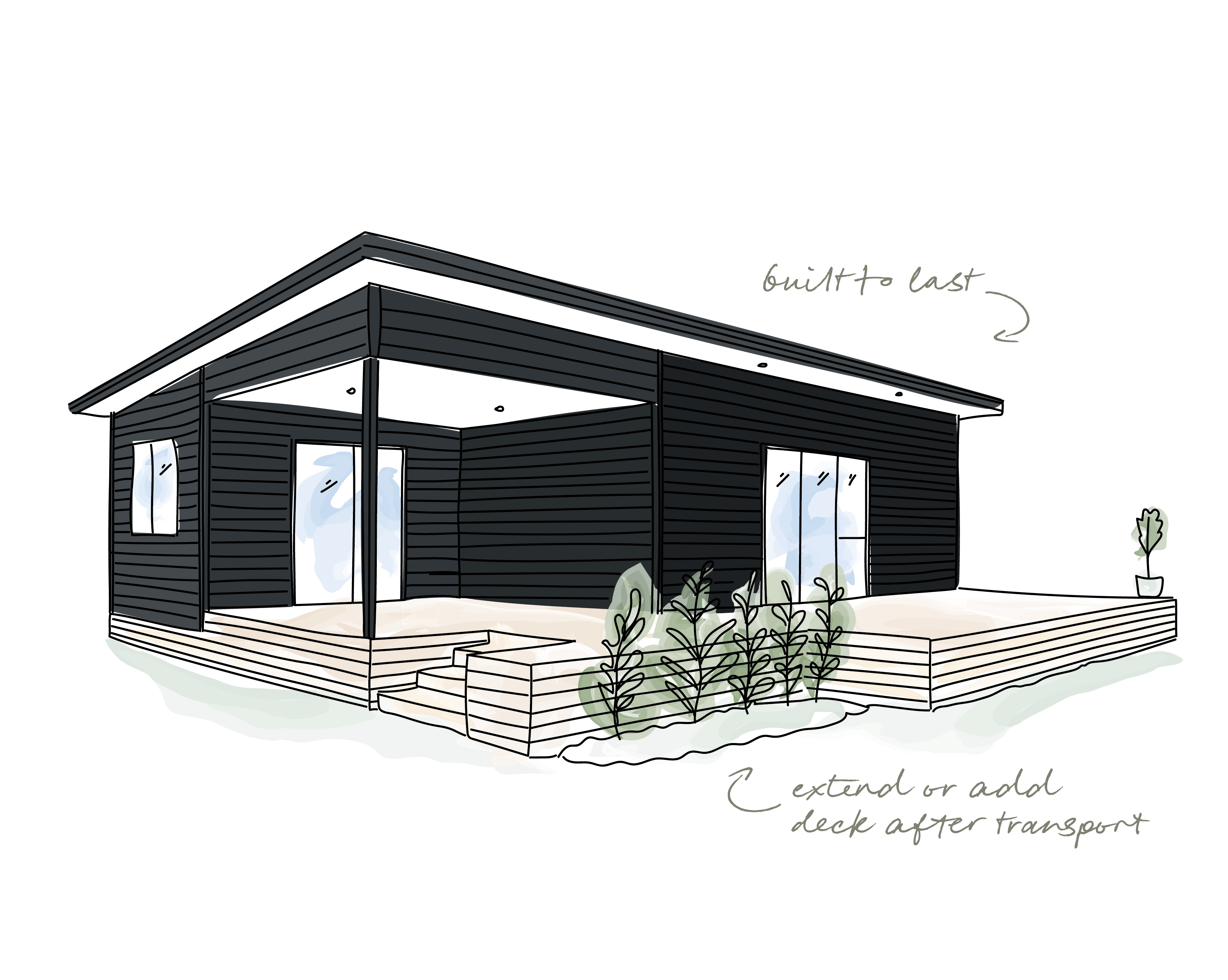 70 square metre transportable home New Zealand made