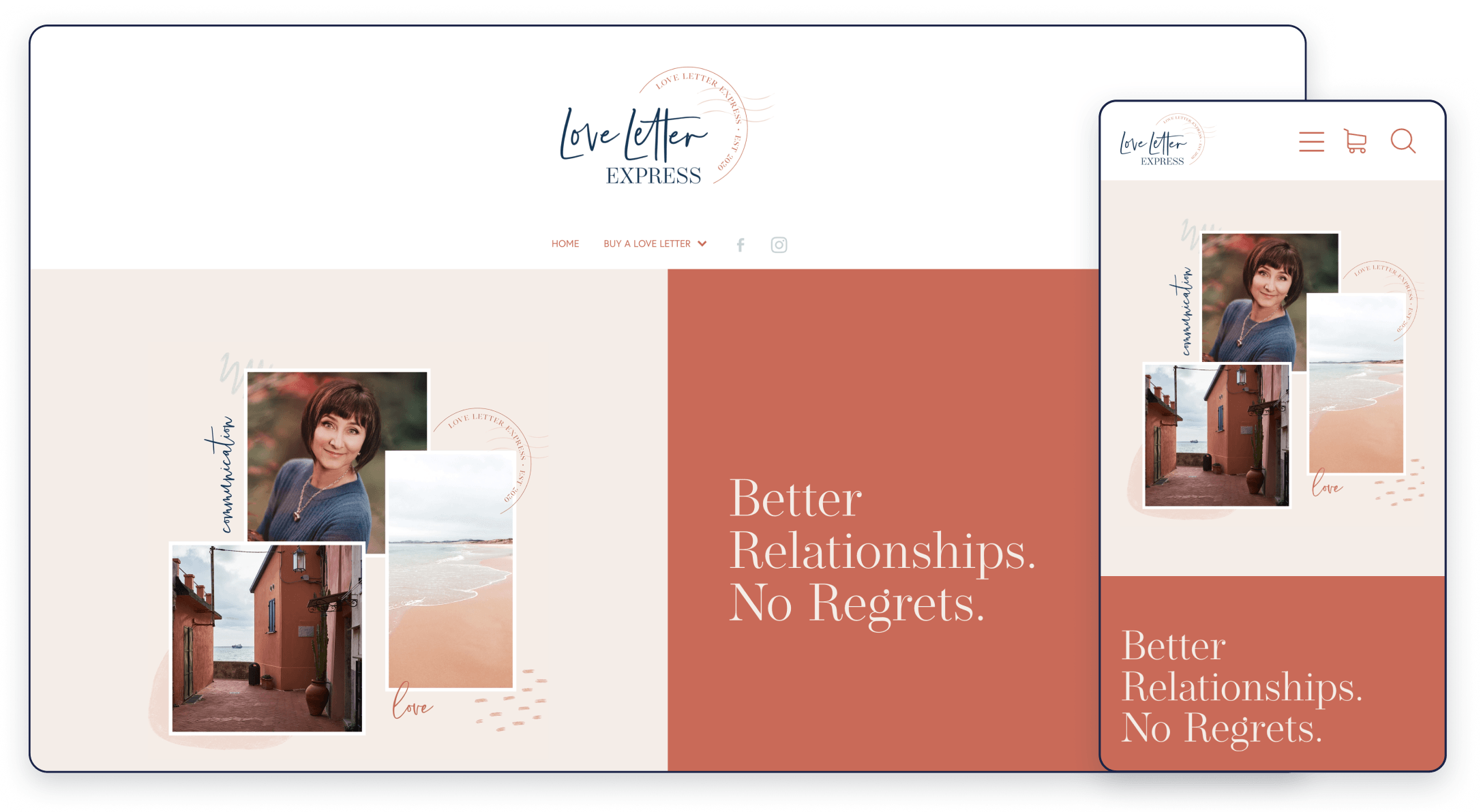 love letter express example website