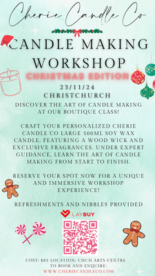 Candle Classes 23/11/24 CHRISTMAS EDITION 🎄