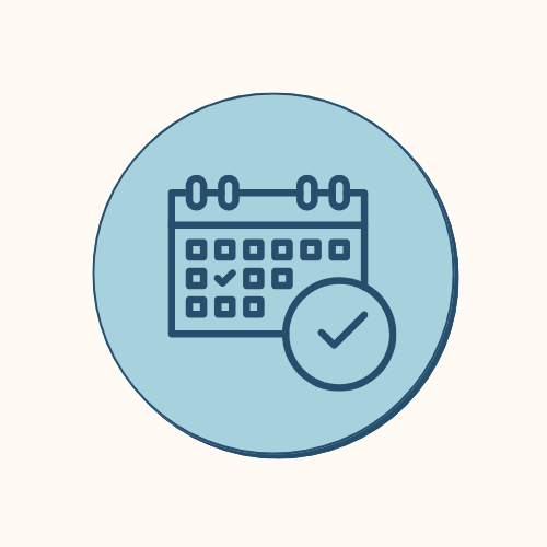 Calendar to book an appointment