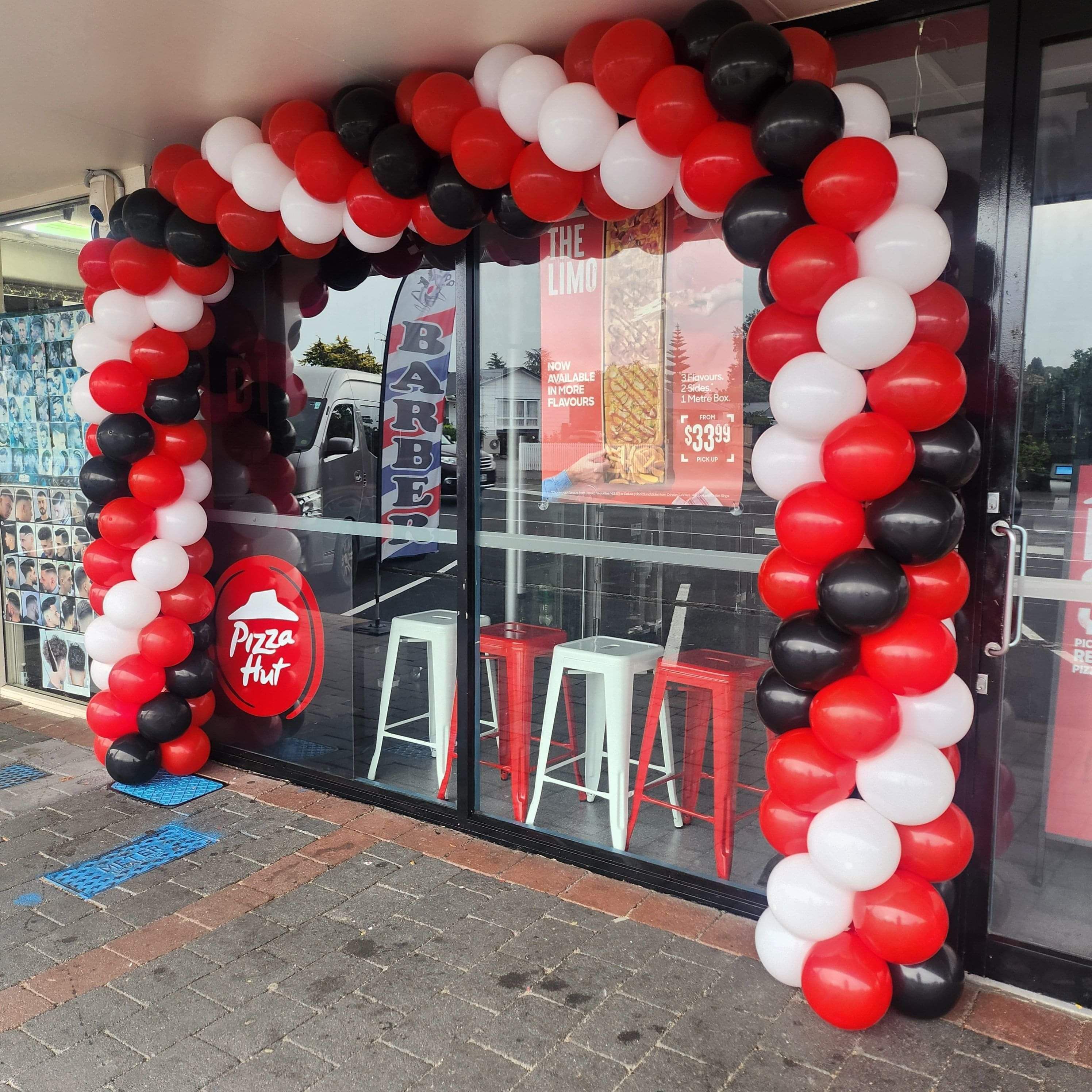 Pizza Hut Theme Balloon Garland