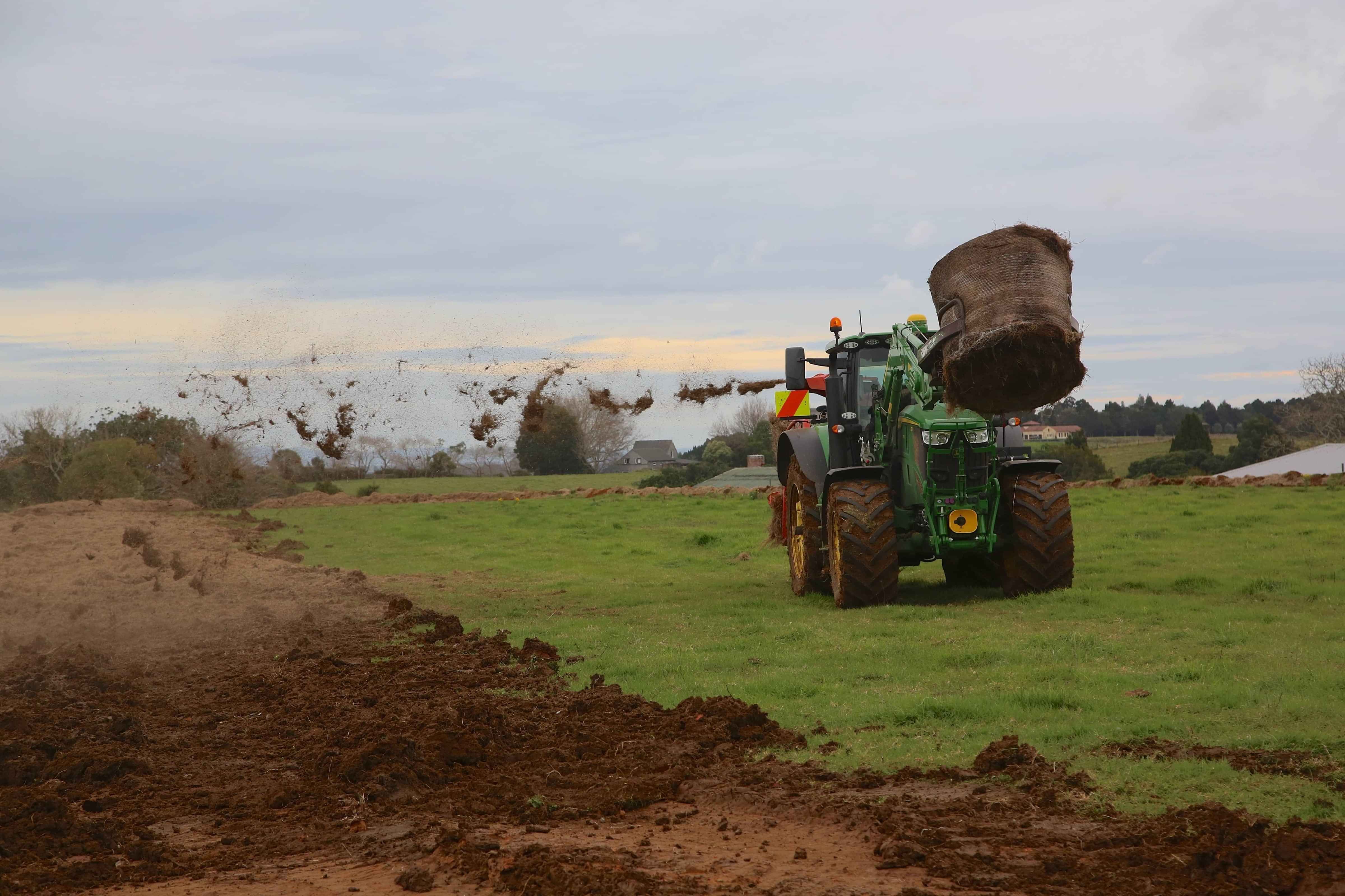 Cam and Becky Vernon looked towards the Aggregate recycling equipment operating
