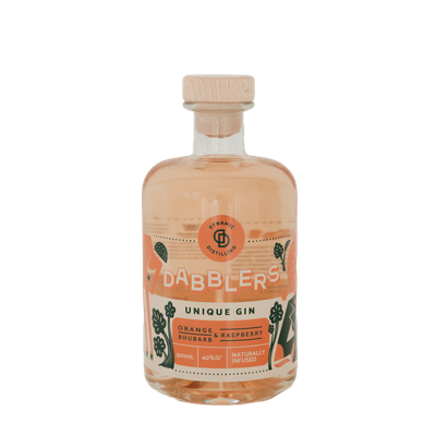Dabblers Orange, Raspberry &amp; Rhubarb Naturally Infused Gin - 500ml