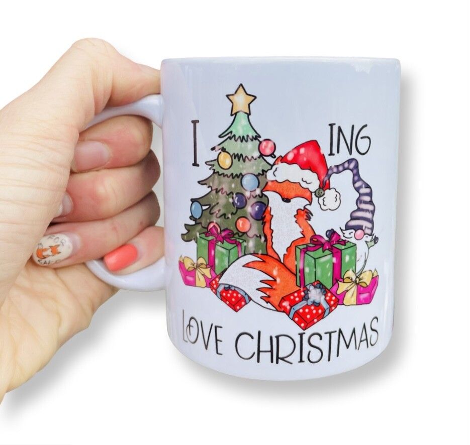 I foxing love Christmas 11oz mug