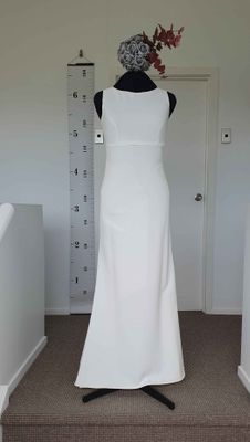 Minimalist Mesh Back Gown - Size 12