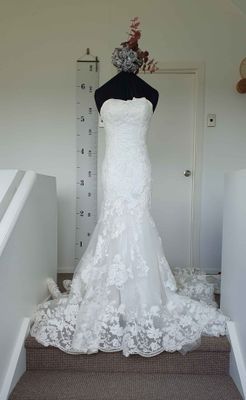 Lace Mermaid Gown - Size 6/8