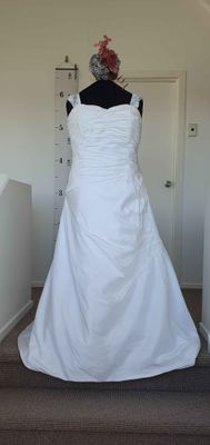 Ruched Taffeta Gown - Size 22