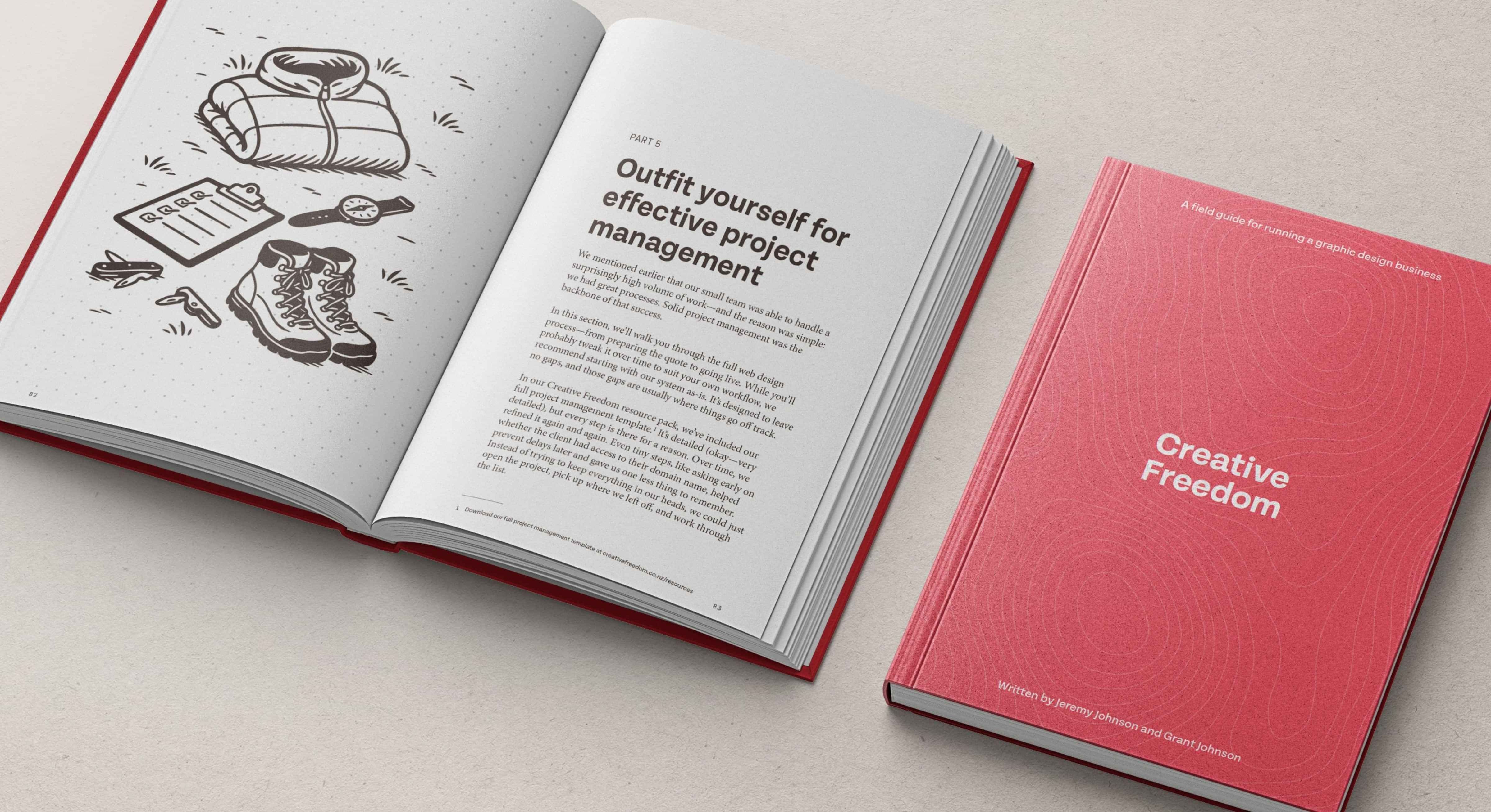 Creative freedom book for freelancers