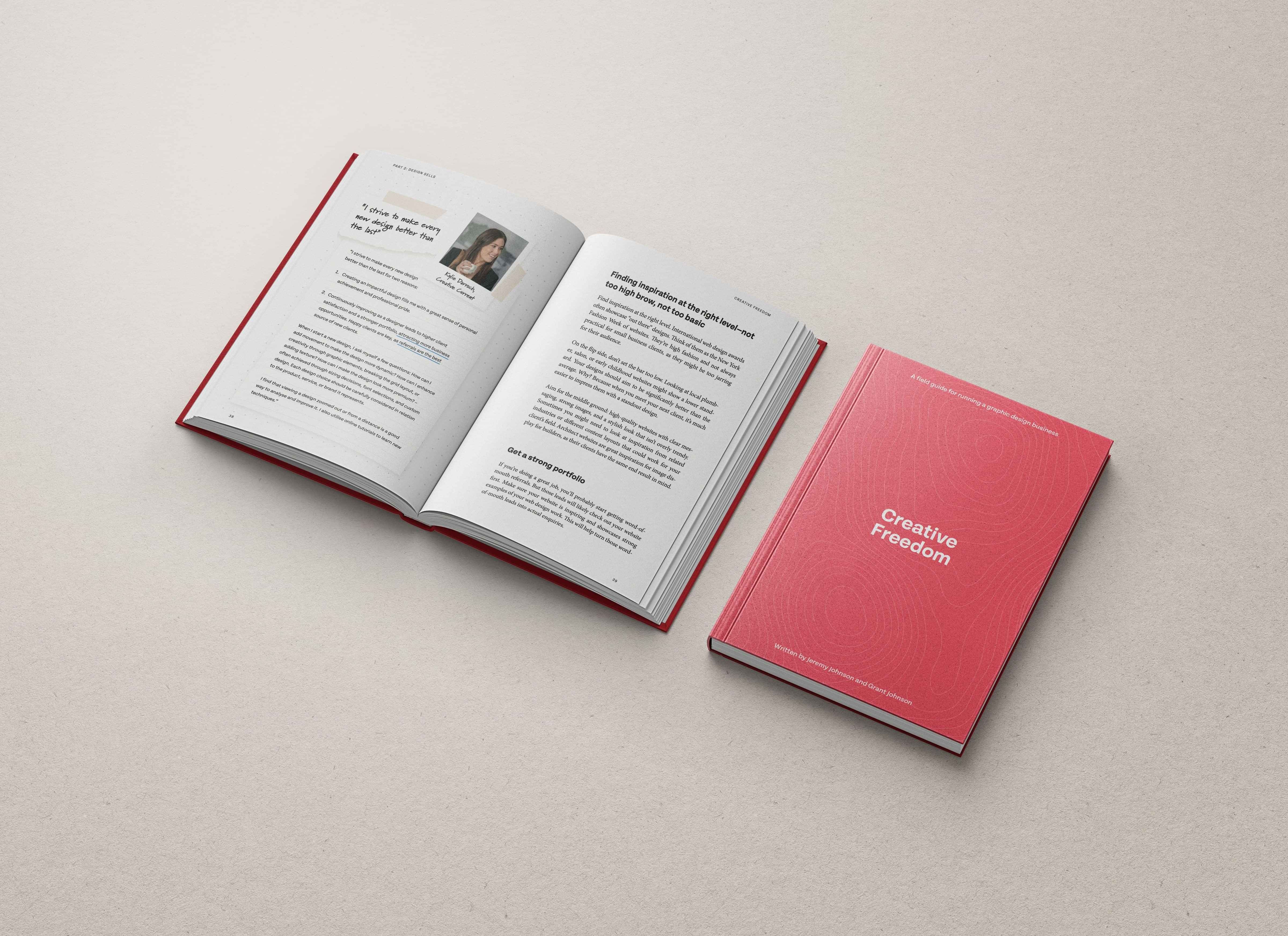 Creative freedom book for freelancers