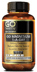 Go Healthy Magnesium 500mg 60 Capsules