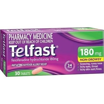 Telfast 180mg 30 Tablets