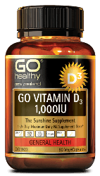 Go Healthy Vitamin D3 1000iu 90 Capsules