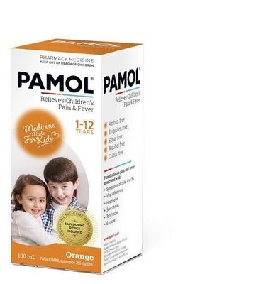 Pamol All Ages Orange Colour-Free 100ml