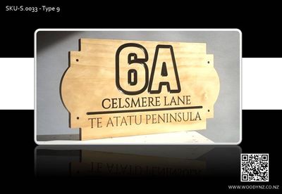Custom house number &amp; street name sign - SKU-S.0033 - Type 9- Save $35 (regular price $135)