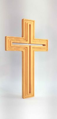 Natural-finish wooden Cross - For a limited time only