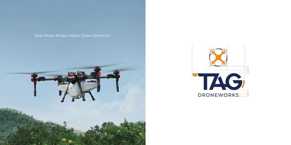 New logo design for drone service company