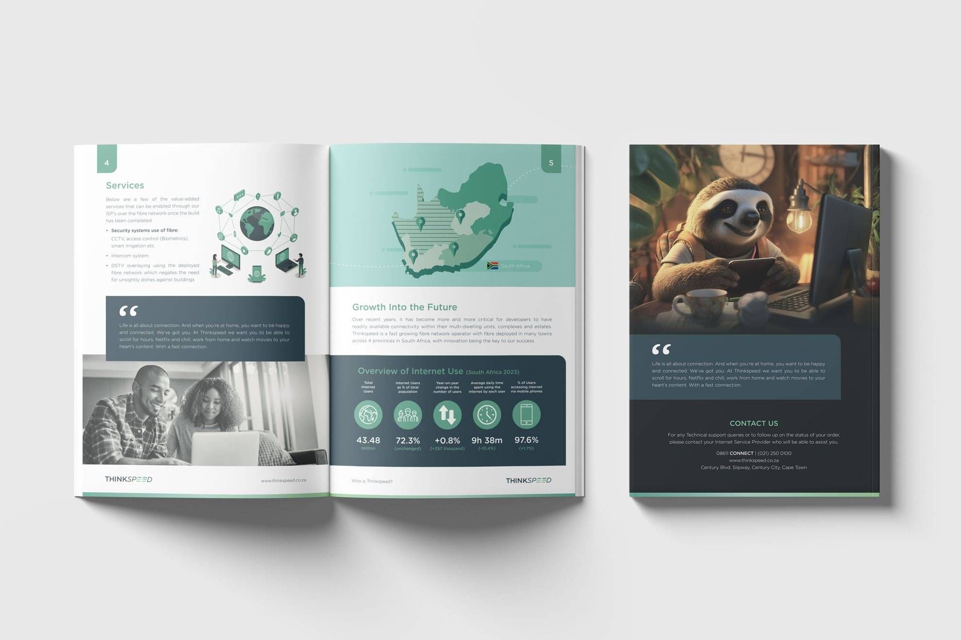 Brochure design as part of sales toolkit SaaS industry
