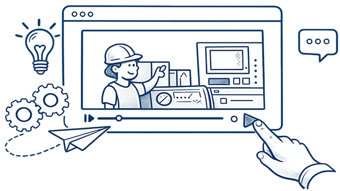 Illustration representing 2D animation and motion graphics for explainer videos