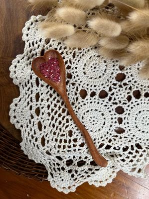Handcrafted heart spoon