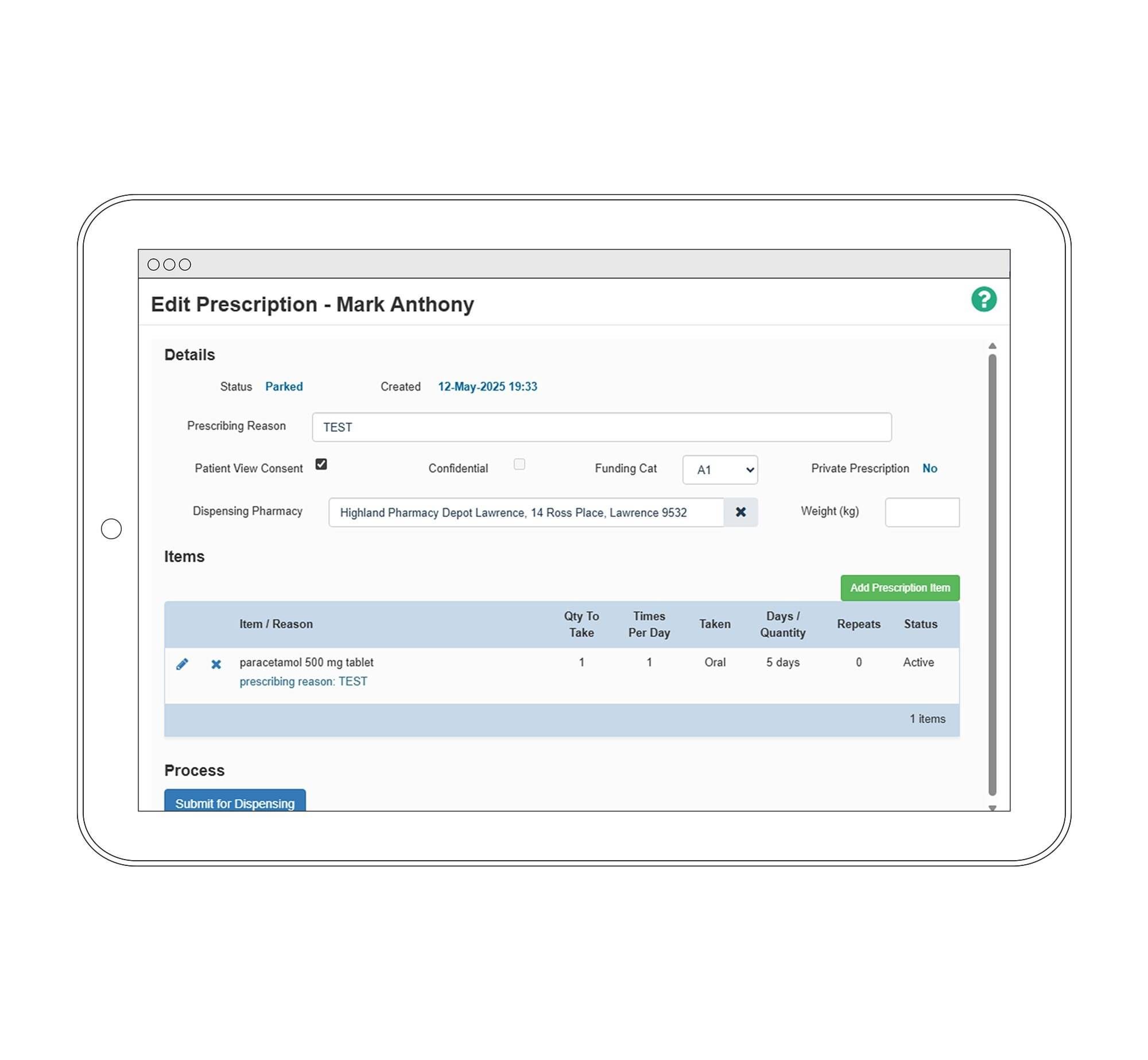 Electronic prescriptions and special authority prescriptions to NZePS