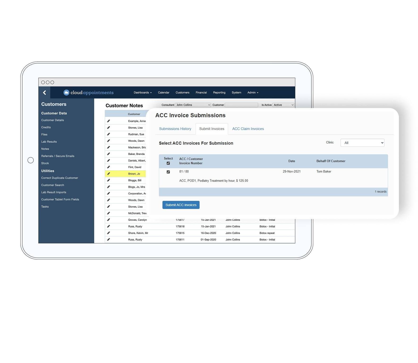Submit invoices directly to ACC