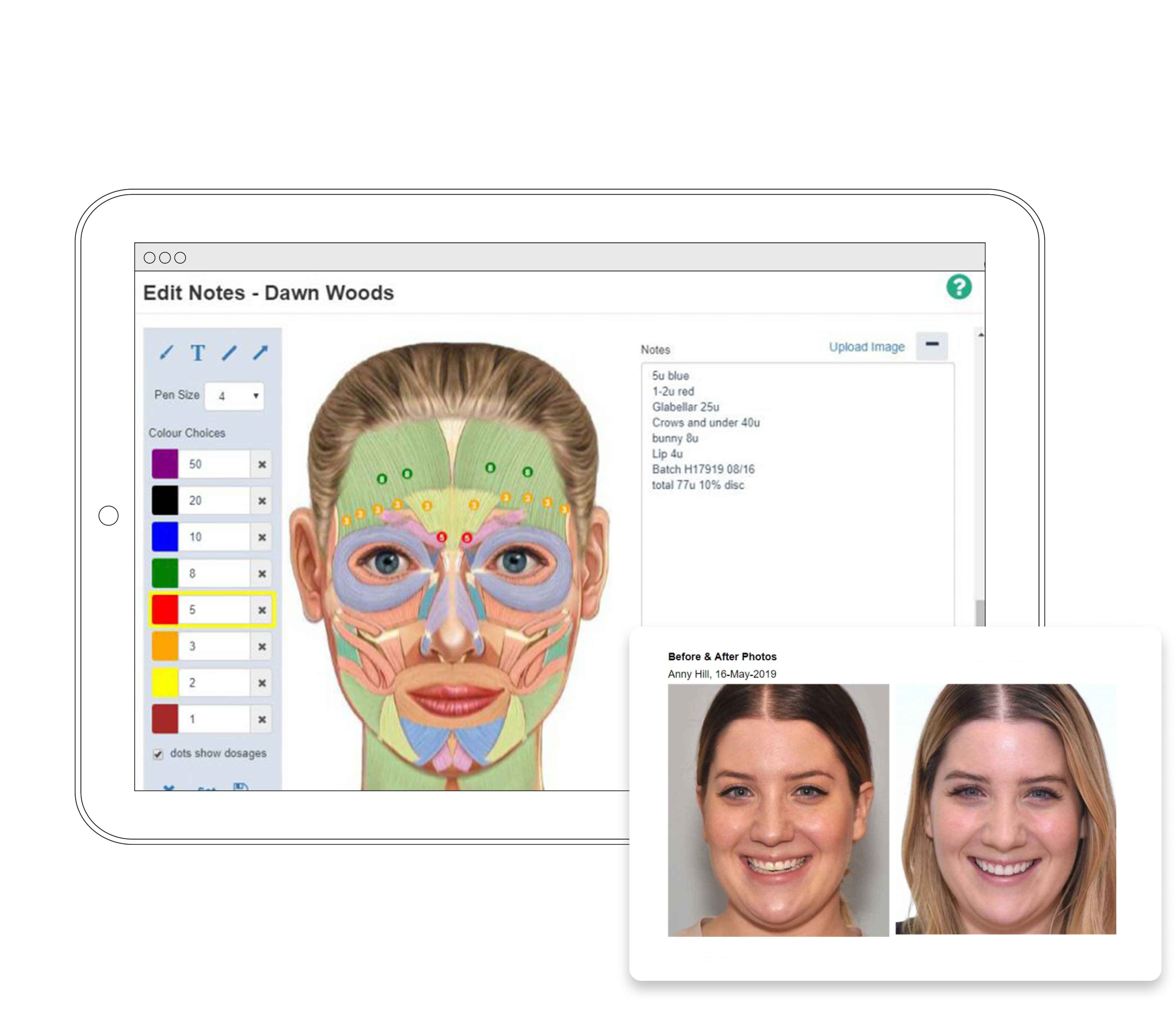 Record notes and annotate images