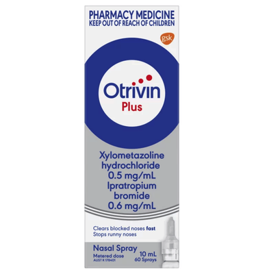 Otrivin Plus Adult Nasal Spray 10ml