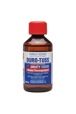 Duro Tuss PE Chesty Cough Plus Nasal Decongestant 200ml