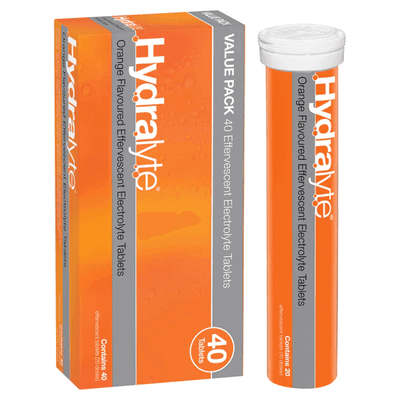 Hydralyte Effervescent Orange 40 Tablets