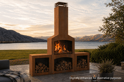 Wood Boxes for High Country Outdoor Fire (Pair) | Hinterlanz