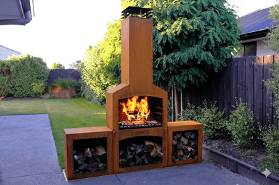 Wood Boxes for High Country Outdoor Fire (Pair) | Hinterlanz