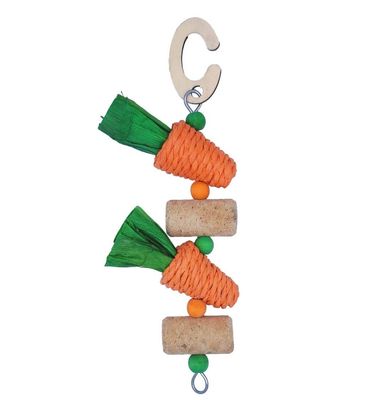 A&amp;E Carrot &amp; Cork Jingle Toy 23cm