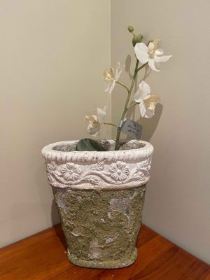 Orchid in a Planter Pot (Artificial)