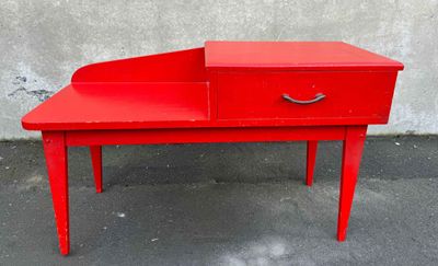 Red Telephone Table