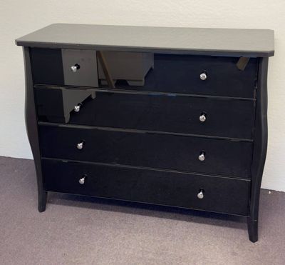 Black Mirrored Dresser-&quot;Saville&quot; by Harvey Norman