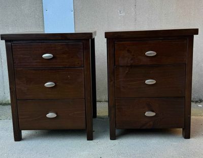 Pair Bedside Drawers