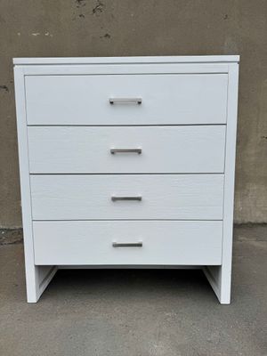 White Tallboy Drawers Ex Harvey Norman