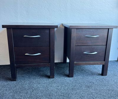 Pair Bedside Drawers