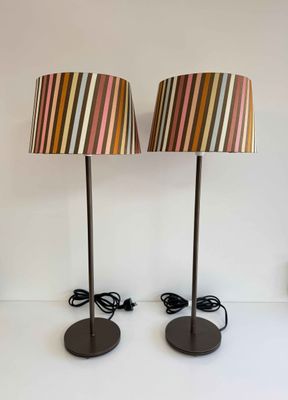 Pair Tall Lamps