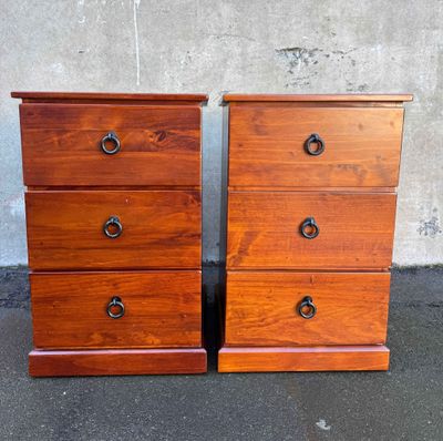 Pair Bedside Drawers